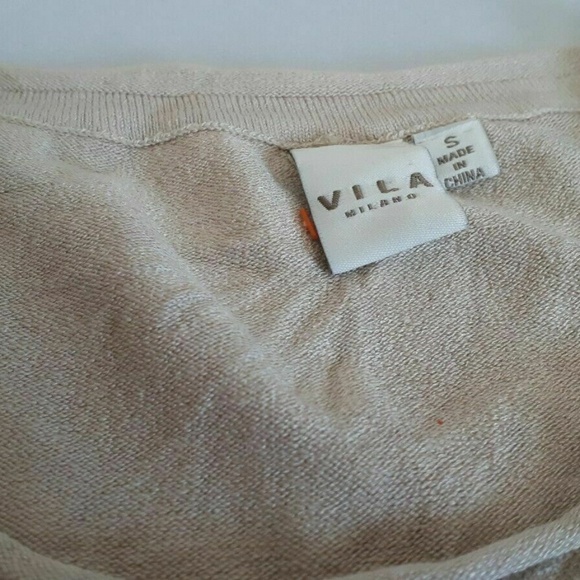 New Vila Milano Gray Knit Sleeveless Tank Top - Picture 5 of 5